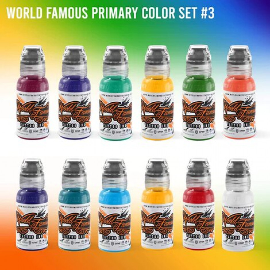 Краска World Famous Tattoo Ink 72 Bottle Color Set